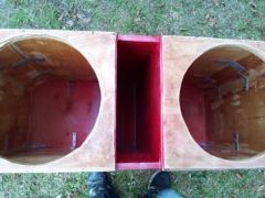 my box resined and braced and painted